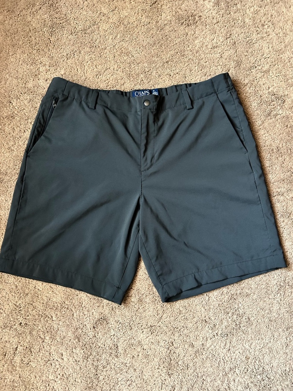 Chaps Men's Charcoal Black Hybrid Shorts